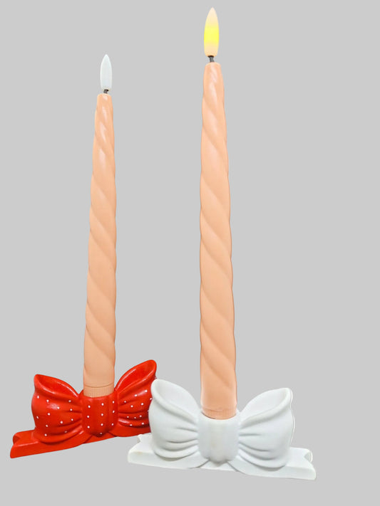 Zauberhafte Schleifen-Kerzenhalter