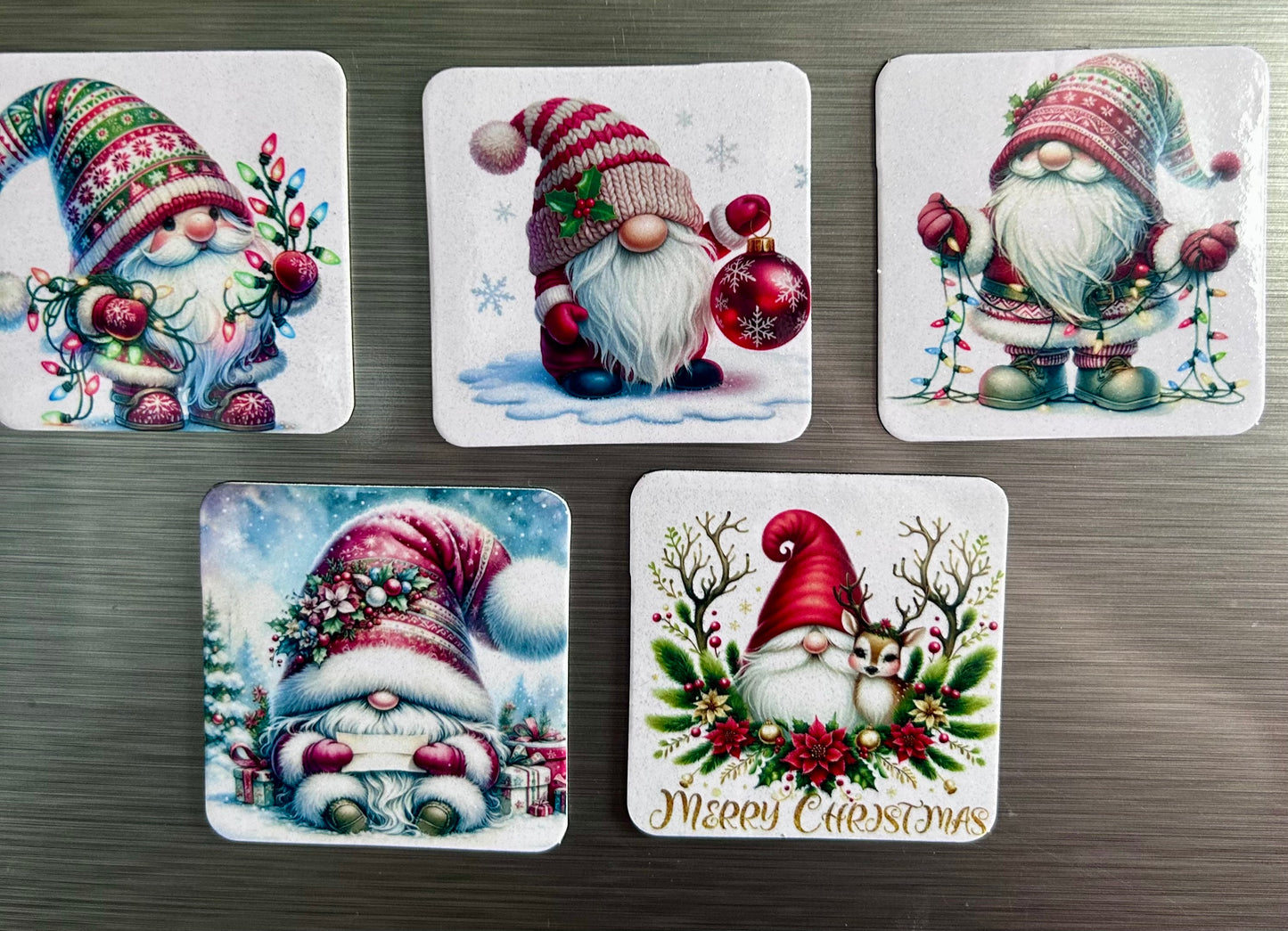 ✨ Kühlschrankmagnete – Humorvoll, weihnachtlich & einfach zum Verlieben! (55 mm x 55 mm) ✨ 5er Set