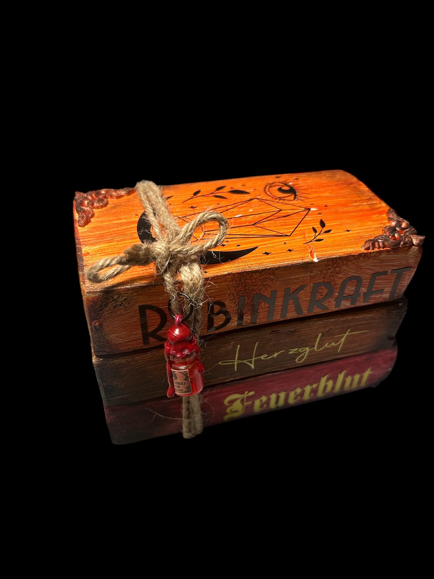 Mystischer Bücherstapel