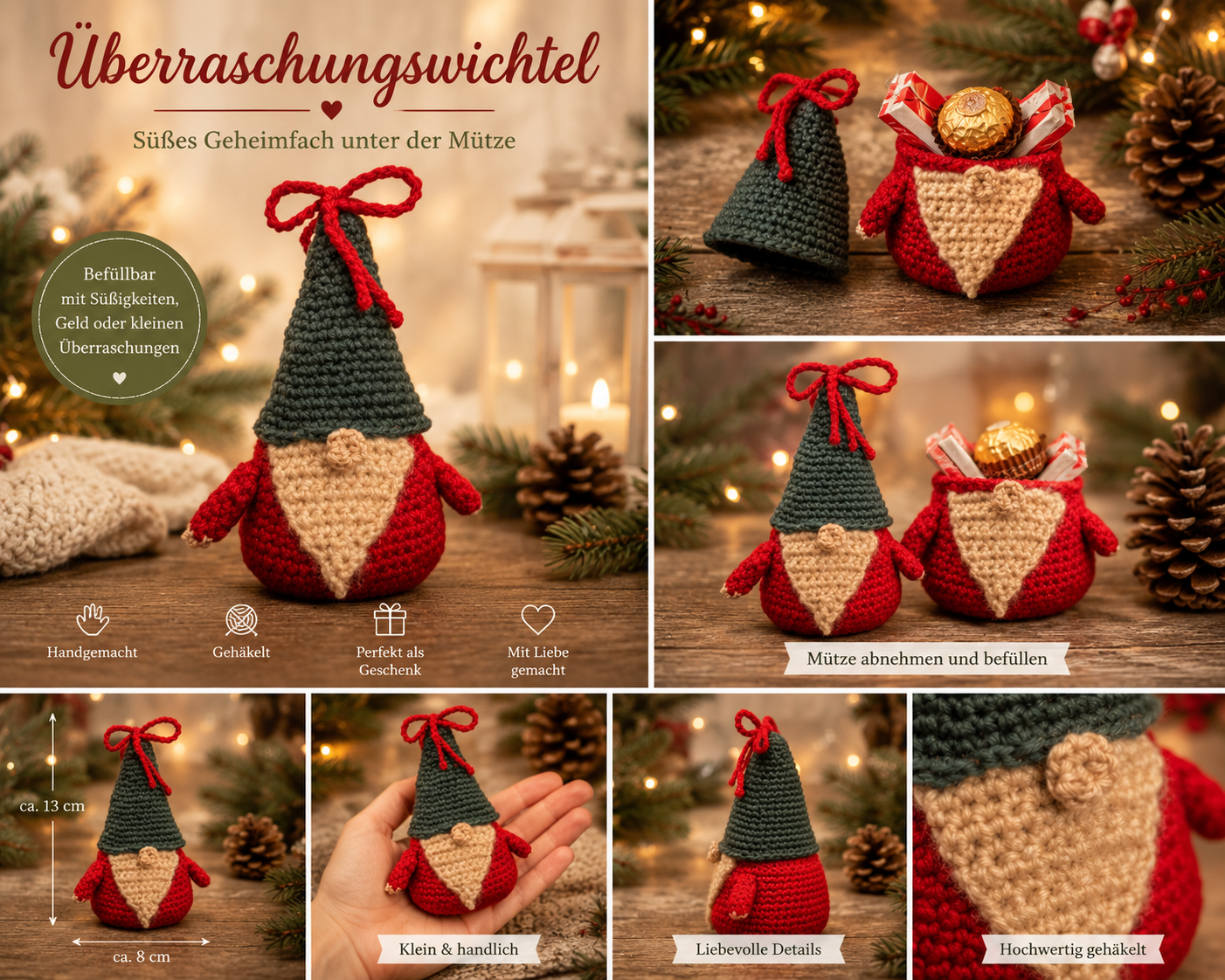 Befüllbarer Weihnachtsgnom