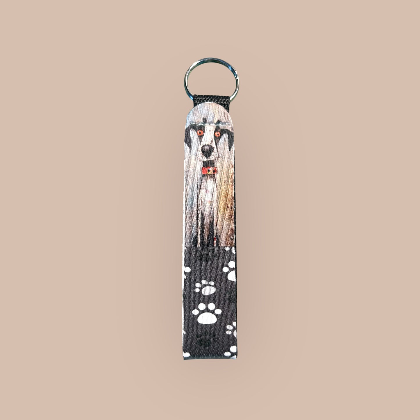Schlüsselanhänger crazy Dogs aus Neopren