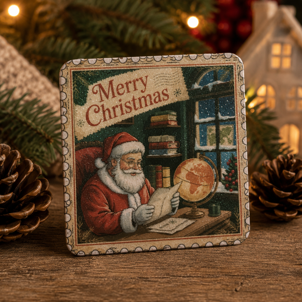 Kühlschrankmagnete – Humorvoll, weihnachtlich & einfach zum Verlieben! (55 mm x 55 mm) 6er Set