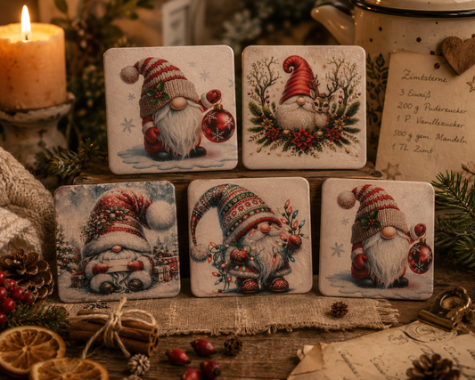 ✨ Kühlschrankmagnete – Humorvoll, weihnachtlich & einfach zum Verlieben! (55 mm x 55 mm) ✨ 5er Set