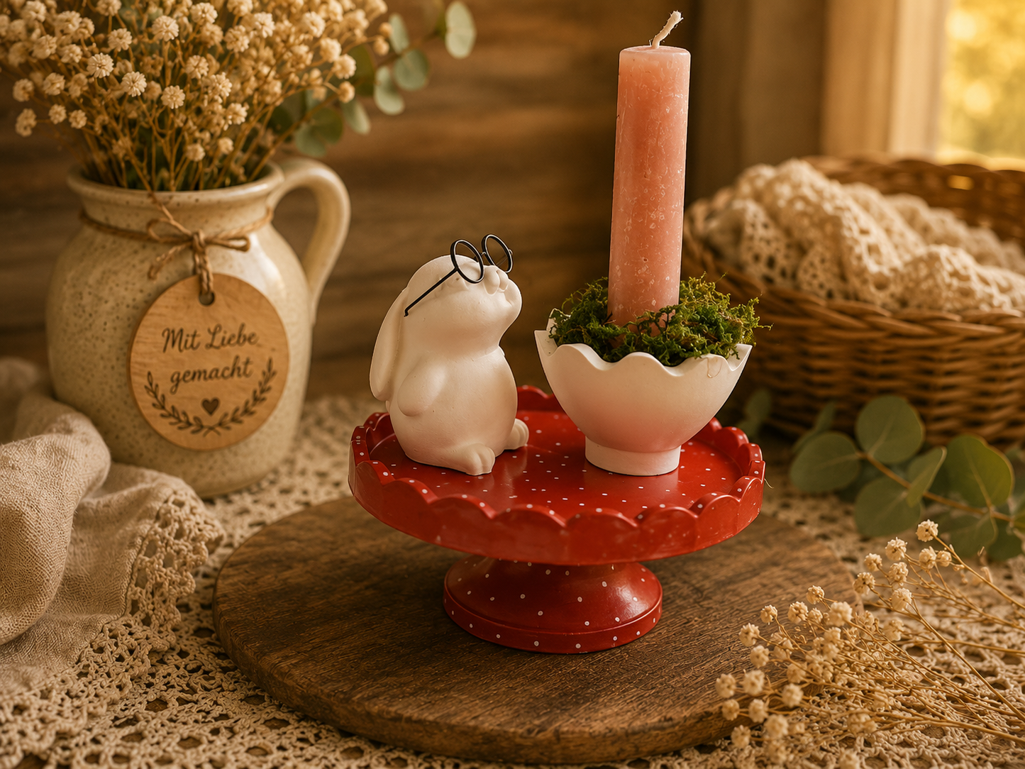 Oster-Etagere „Hasenglück“ – Verspielte Frühlingsdeko