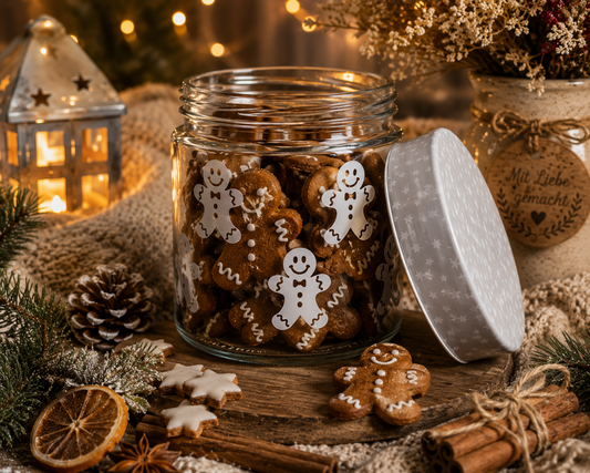 Weihnachtliche Vorratsgläser