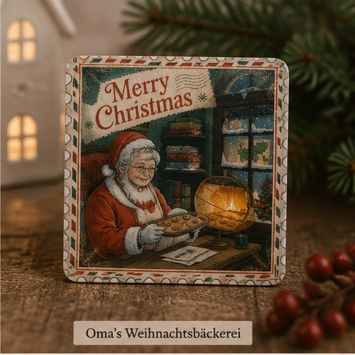 Kühlschrankmagnete – Humorvoll, weihnachtlich & einfach zum Verlieben! (55 mm x 55 mm) 6er Set